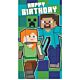 Minecraft Birthday Card With Stickers