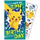 Pokemon Birthday Card With Stickers