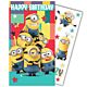 Despicable Me Birthday Card With Stickers