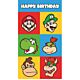 Super Mario Birthday Card With Stickers