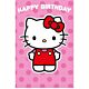 Hello Kitty Birthday Card With Stickers