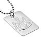 Newcastle United FC Silver Plated Dog Tag & Chain