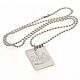 Newcastle United FC Silver Plated Dog Tag & Chain