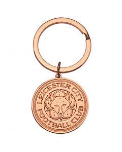 Leicester City FC Rose Gold Crest Keyring Maznun Football