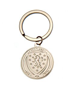 Scottish FA Silver Plated Crest Keyring Maznun Football