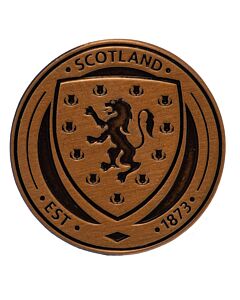 Scottish FA Antique Gold Crest Badge Maznun Football
