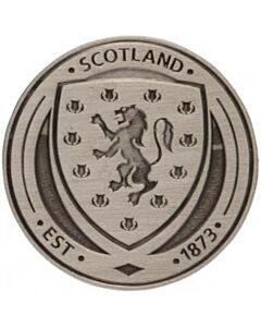 Scottish FA Antique Silver Crest Badge Maznun Football