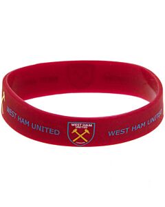 West Ham United FC Silicone Wristband Maznun Football