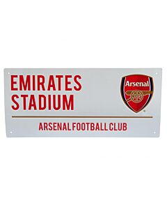 Arsenal FC Colour Crest Street Sign Maznun Football
