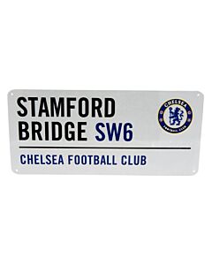 Chelsea FC White Street Sign Maznun Football