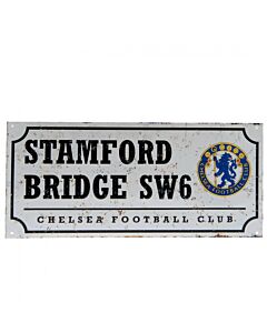 Chelsea FC Retro Street Sign Maznun Football