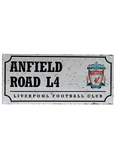 Liverpool FC Retro Street Sign Maznun Football