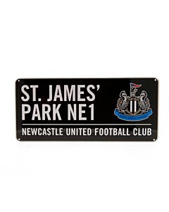 Newcastle United FC Colour Street Sign Maznun Football