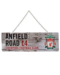 Liverpool FC Rustic Garden Sign Maznun Football