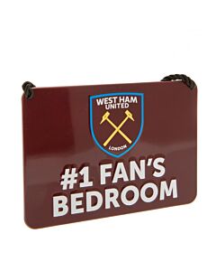 West Ham United FC Bedroom Sign No1 Fan Maznun Football
