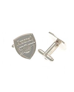 Arsenal FC Silver Plated Formed Cufflinks Maznun Football
