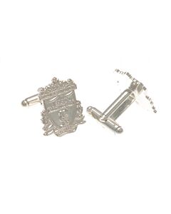 Liverpool FC Silver Plated Formed Crest Cufflinks Maznun Football