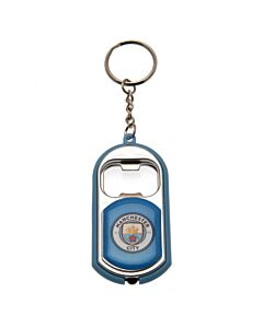 Manchester City FC Keyring Torch Bottle Opener Maznun Football