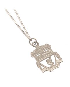 Liverpool FC Sterling Silver Crest Pendant & Chain Maznun Football
