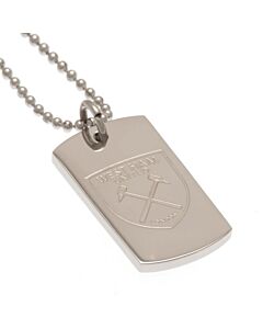 West Ham United FC Engraved Dog Tag & Chain Maznun Football