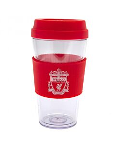 Liverpool FC Crest Silicone Grip Travel Mug Maznun Football