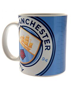 Manchester City FC Halftone Mug Maznun Football