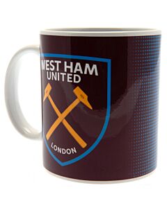 West Ham United FC Halftone Mug Maznun Football