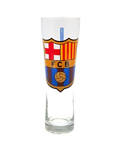 FC Barcelona Colour Crest Tall Beer Glass Maznun Football
