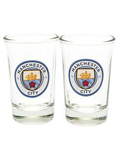 Manchester City FC 2pk Shot Glass Set Maznun Football