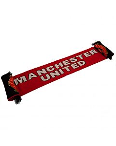 Manchester United FC Stripe Scarf Maznun Football