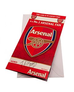 Arsenal FC Birthday Card No 1 Fan-17577 Maznun Football