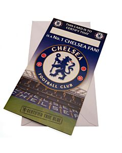 Chelsea FC No. 1 Fan Birthday Card Maznun Football