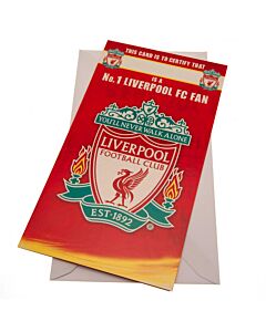 Liverpool FC No. 1 Fan Birthday Card Maznun Football