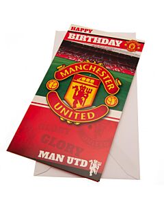 Manchester United FC Stadium Birthday Card Maznun Football