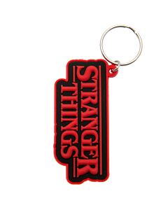 Stranger Things Logo PVC Keyring Maznun Football