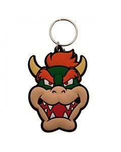 Super Mario Bowser PVC Keyring Maznun Football