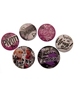 Friends Button Badge Set Doodle Maznun Football