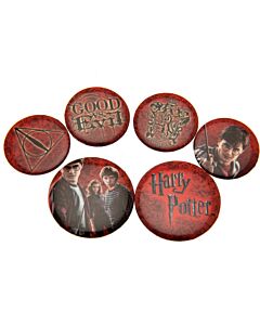 Harry Potter Button Badge Set Logo Maznun Football