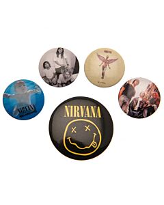 Nirvana Button Badge Set Maznun Football