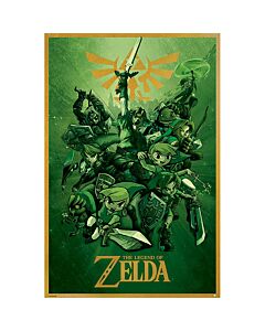The Legend Of Zelda Poster Link 141-160630 Maznun Football