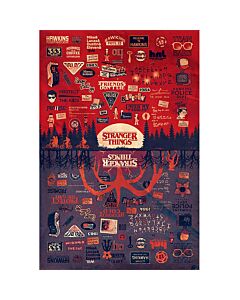 Stranger Things Poster The Upside Down 145 Maznun Football