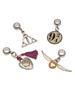 Harry Potter Silver Plated Slider Charm Set-168547 Maznun Football