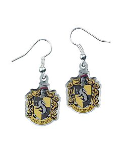 Harry Potter Silver Plated Hufflepuff Hook Earrings Maznun Football