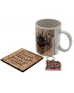 Harry Potter Mug & Coaster Set Marauders Map Maznun Football