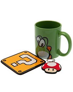 Super Mario Mug & Coaster Set Yoshi Maznun Football