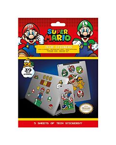 Super Mario Tech Stickers Maznun Football
