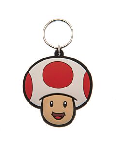 Super Mario Toad PVC Keyring Maznun Football