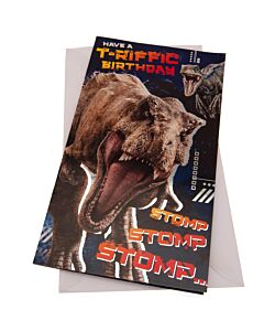 Jurassic World Birthday Card Maznun Football