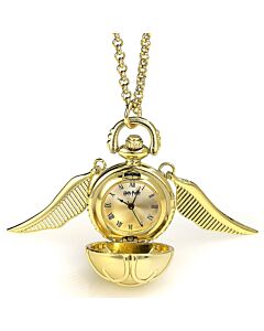 Harry Potter Gold Plated Golden Snitch Watch Necklace Maznun Football