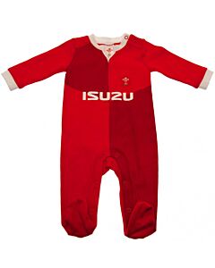 Wales RU Sleepsuit 9/12 mths QT Maznun Football